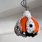 ファットラヴァ Fat lava ペンダントランプ ペンダントライト 陶製シェード セラミック 照明 Φ19cm 西ドイツ ビンテージ 希少 ■