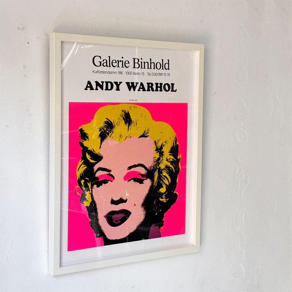 アンディウォーホル ANDY WARHOL マリリンモンロー サンデーモーニング版 Gallerie Binhold シルクスクリーン ポスター 額装 アクリル ★