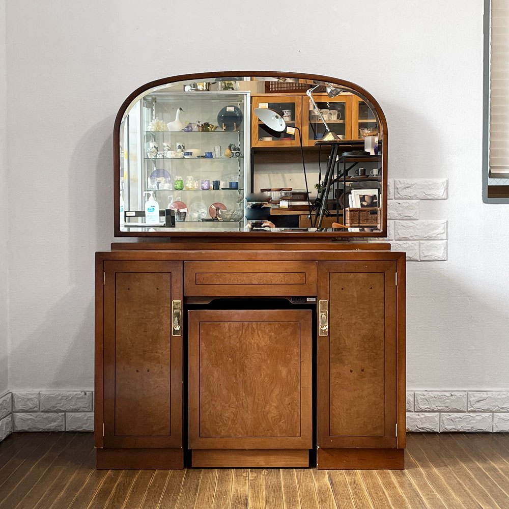 カリモク karimoku ドマーニ domani モーガントン Morganton ドレッサー＆スツール 現状品 ガラス天板欠品 ◎