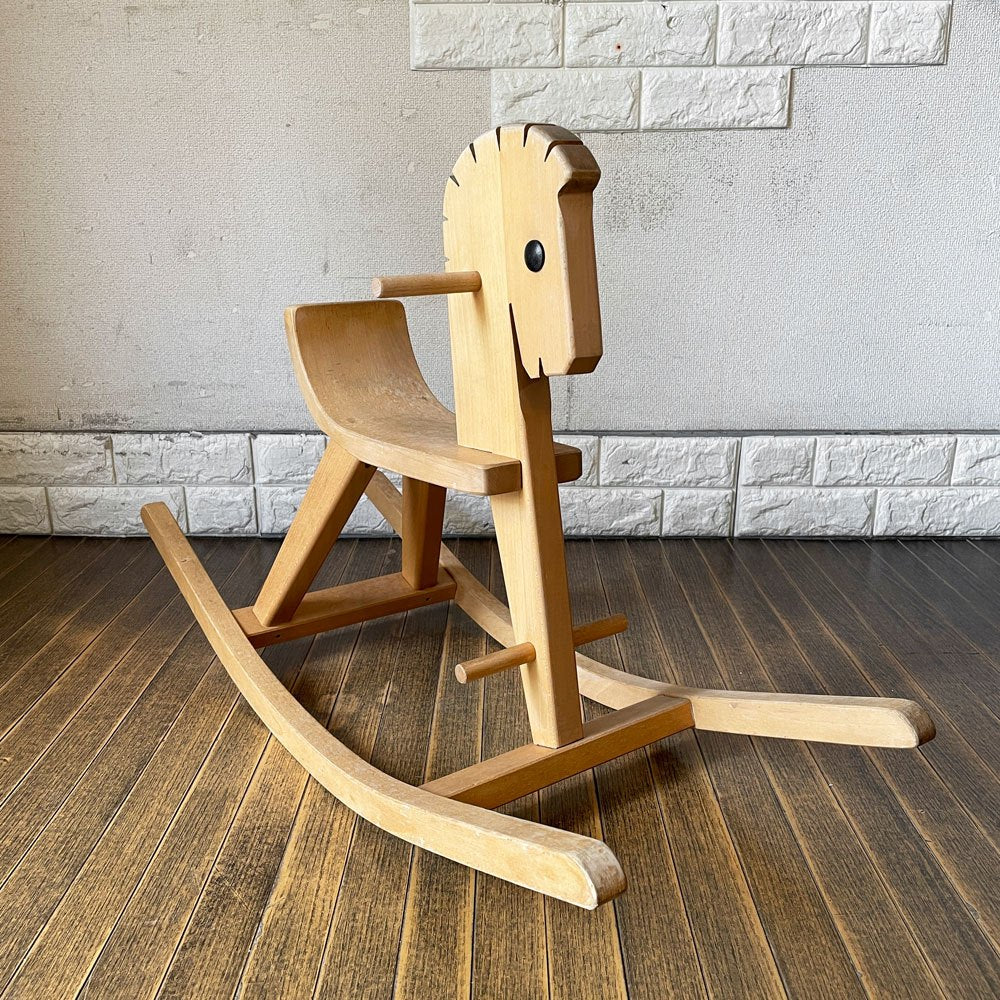 ケラー KELLER 木馬 ロッキングホース ペーター Peter ブナ材 白木 ドイツ 参考価格￥62,700- ◎
