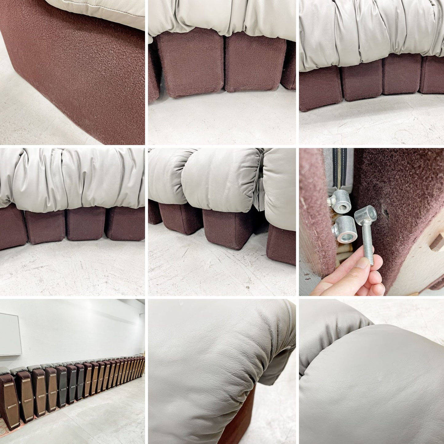 デセデ de Sede DS-600 スネークソファ Snake Sofa 22ピース 本革 ウル・ベルガー Ueli Berger スイスビンテージ モビリア mobilia取り扱い 〓