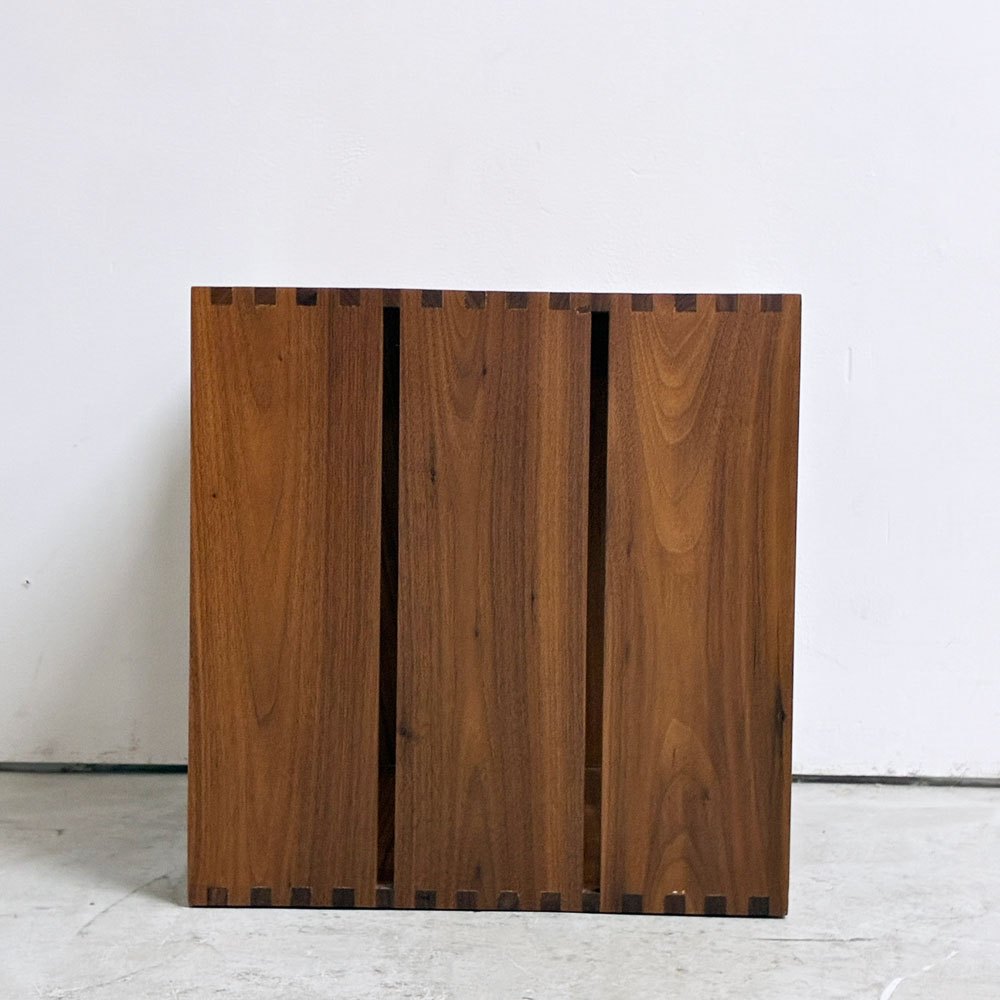 アコースティックデザイン Acoustic Design レコード収納ボックス ウォールナット材 B ●