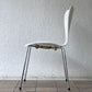 フリッツハンセン Fritz Hansen 3107 セブンチェア ラッカー ホワイト スタッキング フェルトグライズ アルネ・ヤコブセン デンマーク 北欧家具 B ◇
