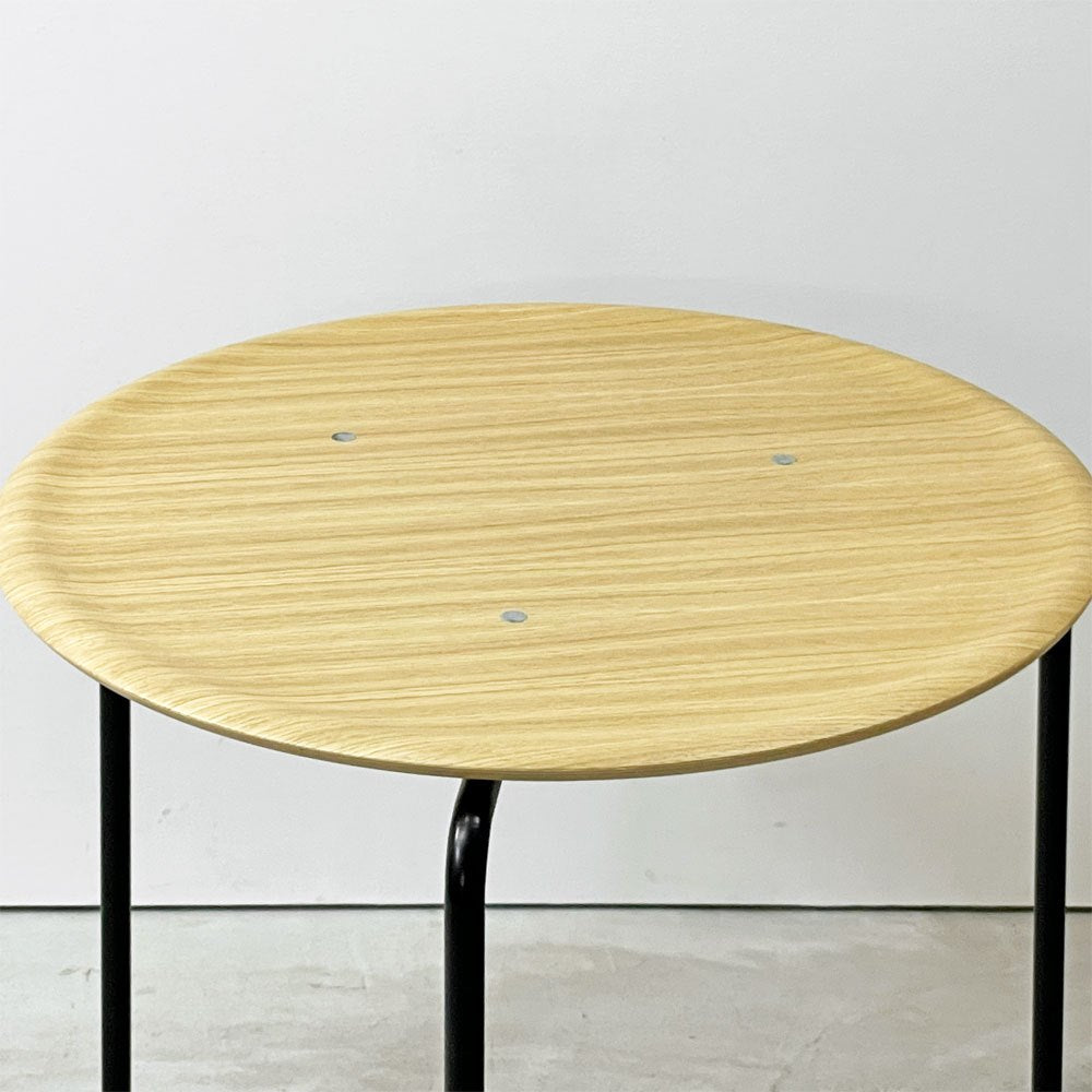 エンゲルブレヒト Engelbrechts ケヴィ KEVI 2010 ダイニングテーブル オーク材 プライウッド カフェテーブル 70cm 3本脚 ヨルゲン・ラスムッセン デンマーク 未使用品 A ●