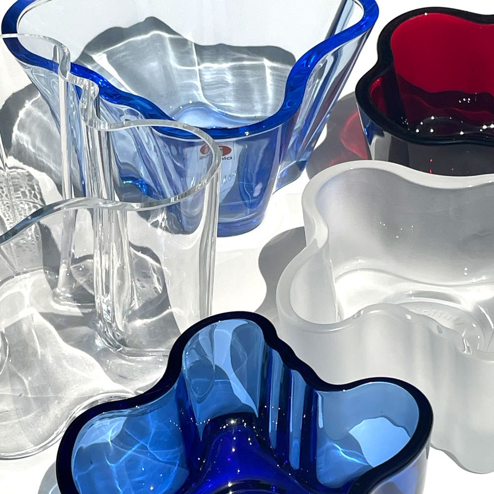 イッタラ iittala アルヴァ・アアルトコレクション Alvar Aalto Collection スモールボウル H75mm アクアブルー 北欧雑貨 廃盤色 ■
