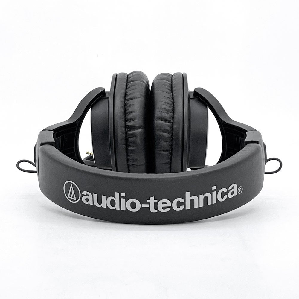 オーディオテクニカ audio-technica ヘッドフォン ATH-N20x ブラック レザーパッド 伸縮アーム ●