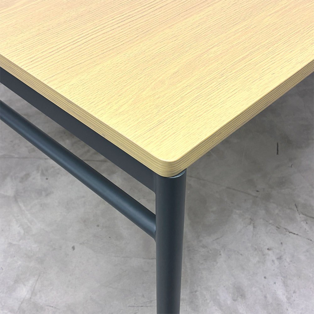 マスターウォール MASTERWAL レ・フォルメ Les Formes ブルエ BLEUET ダイニングテーブル ウッドトップ スチールレッグ W140cm 佐々木 章行 廃番 外箱付 未使用保管品 ◎