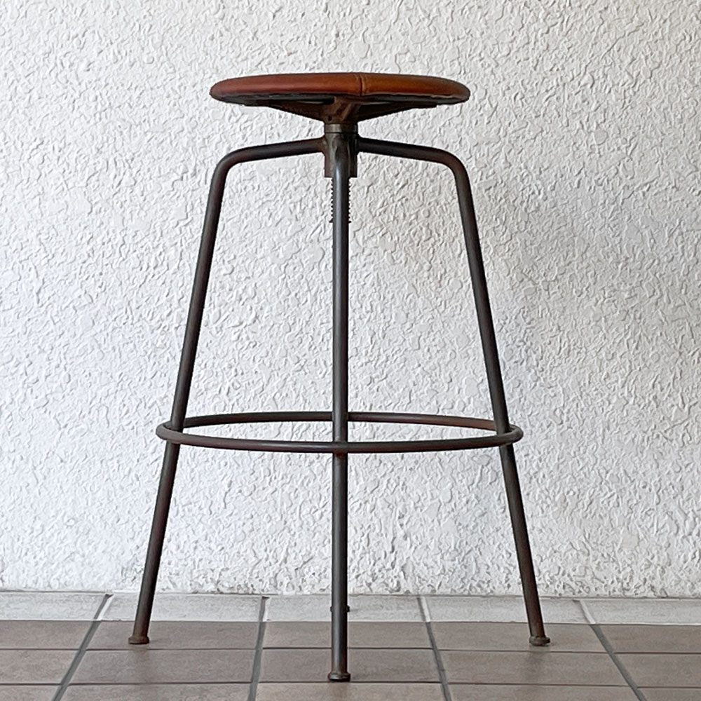 トラックファニチャー TRUCK FURNITURE スット SUTTO ハイスツール HIGH STOOL レザーシート 定価79,200円 ◇