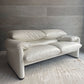 カッシーナ Cassina 675-2P マラルンガ MARALUNGA 2Pソファ  2人掛け レザー 本革 ホワイト ヴィコ・マジストレッティ ♪