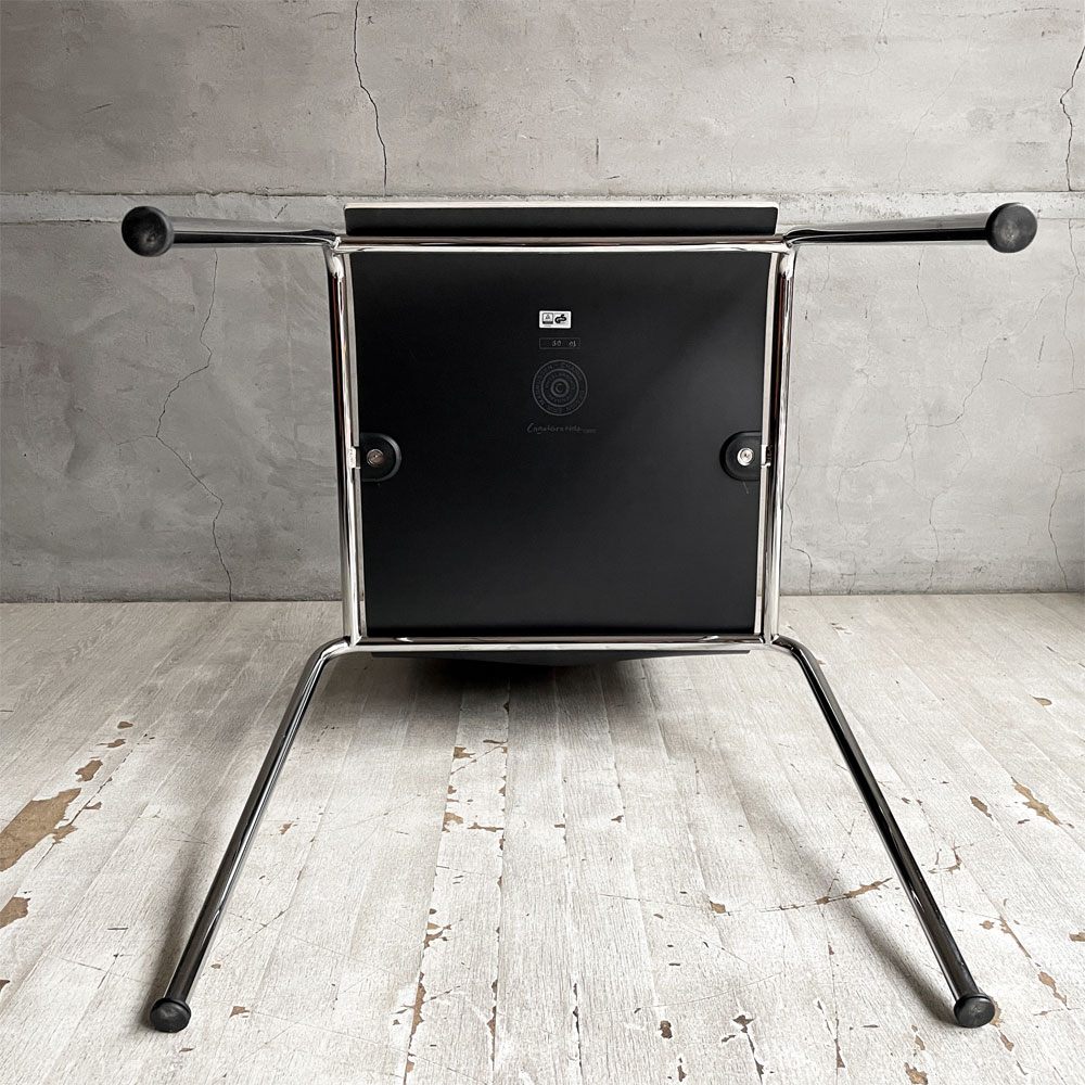 エンゲルブレヒト Engelbrechts チャリックチェア CHAIRIK Chair 101 ダイニングチェア スタッキング 4本脚 ブラック プライウッド スチール デンマーク 未使用品 定価63,800円 ♪