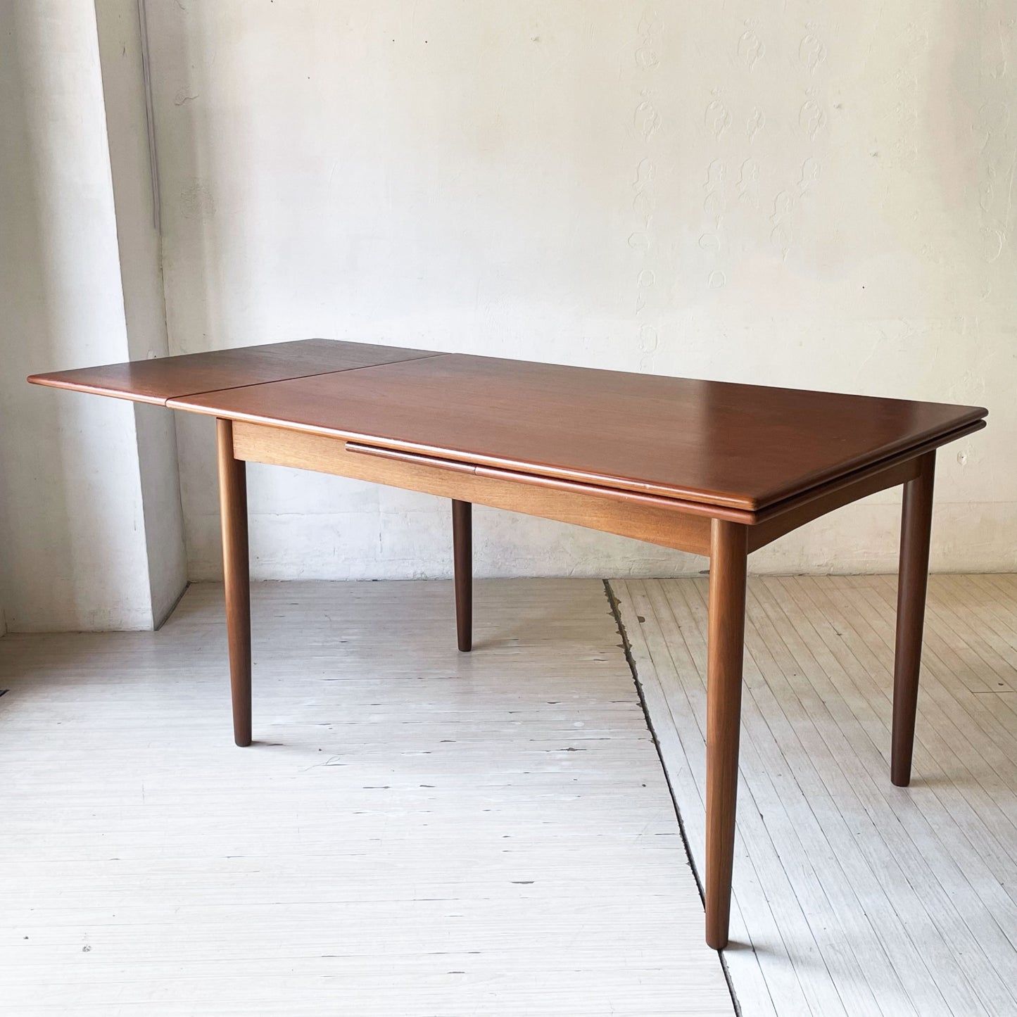 デンマークビンテージ Danish Vintage エクステンション EX ダイニングテーブル チーク材 伸長式 北欧家具 ★