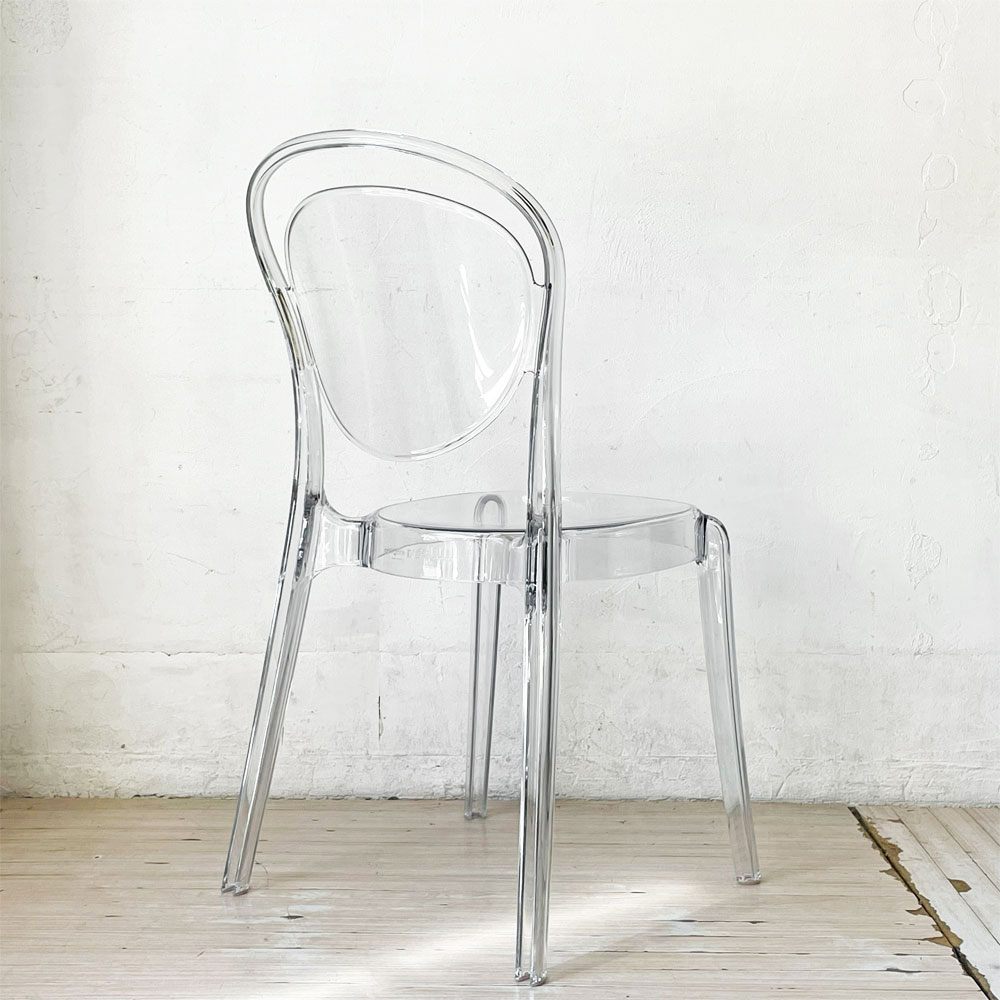 カリガリス Calligaris パリジェンヌ PARISIENNE ダイニングチェア スタッキングチェア P848 トランスペアレント イタリア モダンデザイン A ★