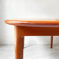 ジャパンビンテージ Japan Vintage チーク材 エクステンション ダイニングテーブル W145㎝ 延長天板欠品 北欧スタイル ★