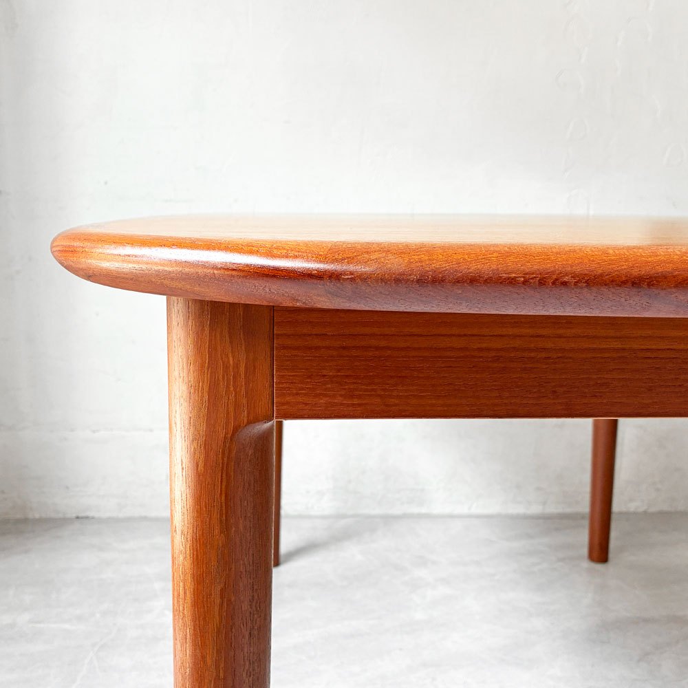 ジャパンビンテージ Japan Vintage チーク材 エクステンション ダイニングテーブル W145㎝ 延長天板欠品 北欧スタイル ★