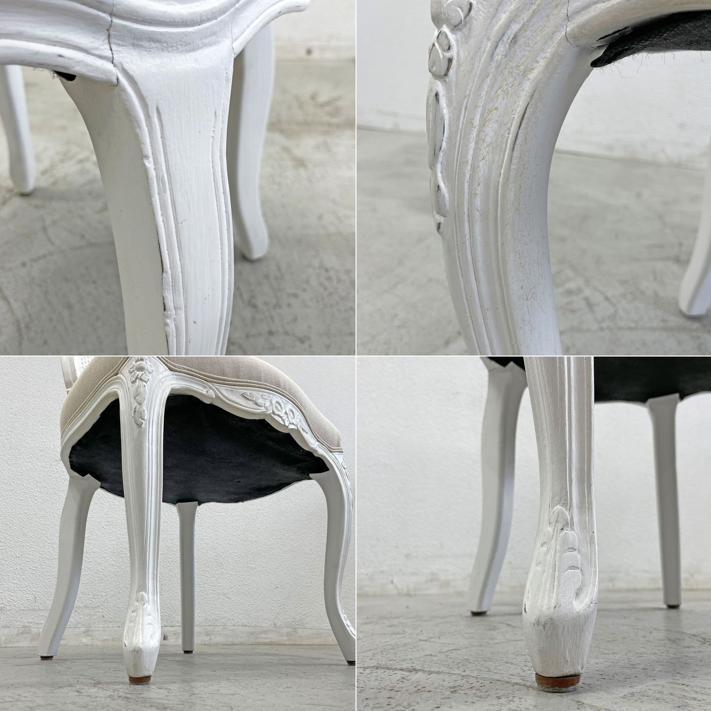 サラグレース Sarah Grace SGD デビュー ダイニングチェア DEBUT DINING CHAIR CHARM BD WHITE&NATURAL LINEN ラタンバック アンティーク風 オーク材 参考価格約55,000円B〓