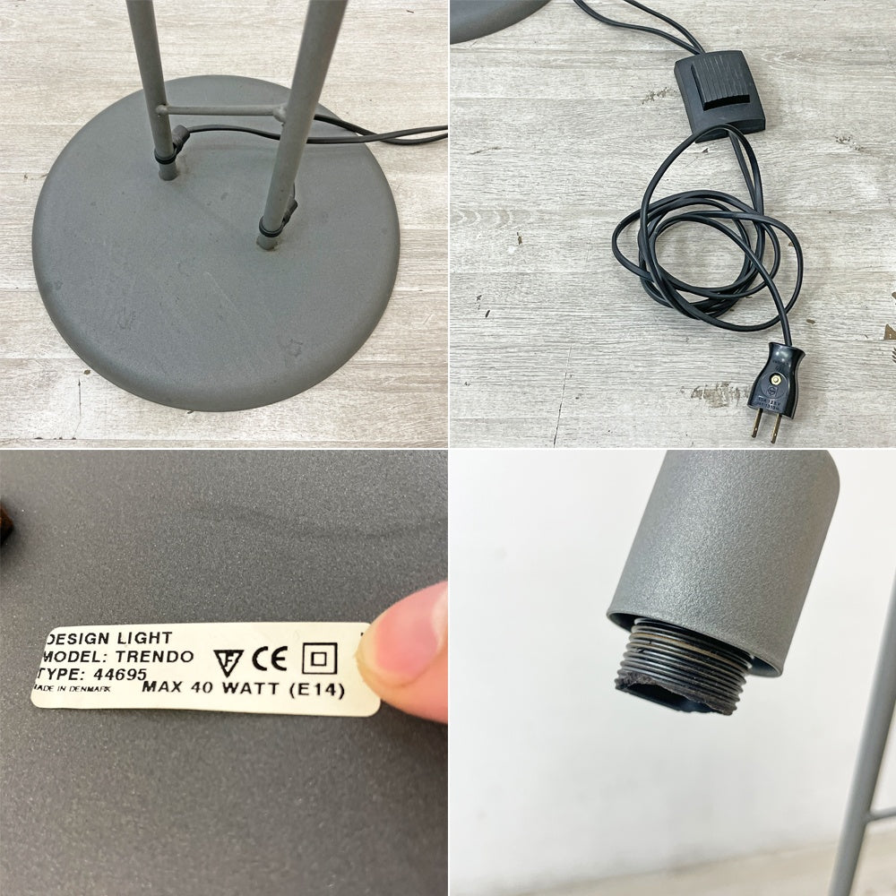クラシカルデザイン Classical Design フロアライト フロアスタンド 2灯 グースネック ガラスシェード デンマーク 北欧照明 ビンテージ B ●