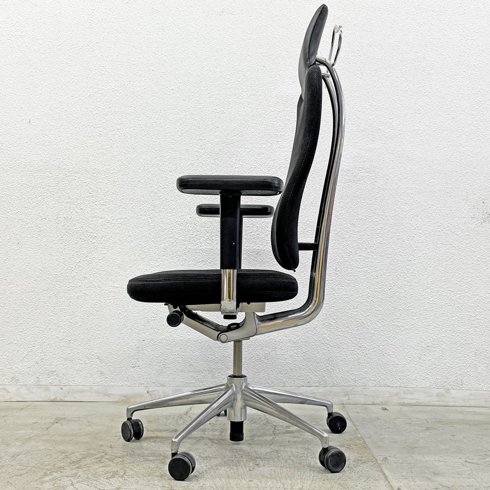 ヴィトラ vitra ヘッドライン Headline デスクチェア ハイバック オフィス ジャケットハンガー付き リクライニング キャスターベース マリオ・ベリーニ ＆ クラウディオ・ベリーニ 〓
