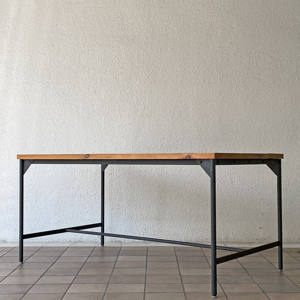 クラッシュゲート CRASH GATE ノットアンティークス Knot antiques ブレラ BRERA ダイニングテーブル パイン古材 W148cm インダストリアルデザイン ◇