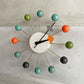 ヴィトラ vitra ボールクロック Ball Clock マルチカラー ウォールクロック 掛け時計 ジョージネルソン George Nelson ミドセンチュリー ♪