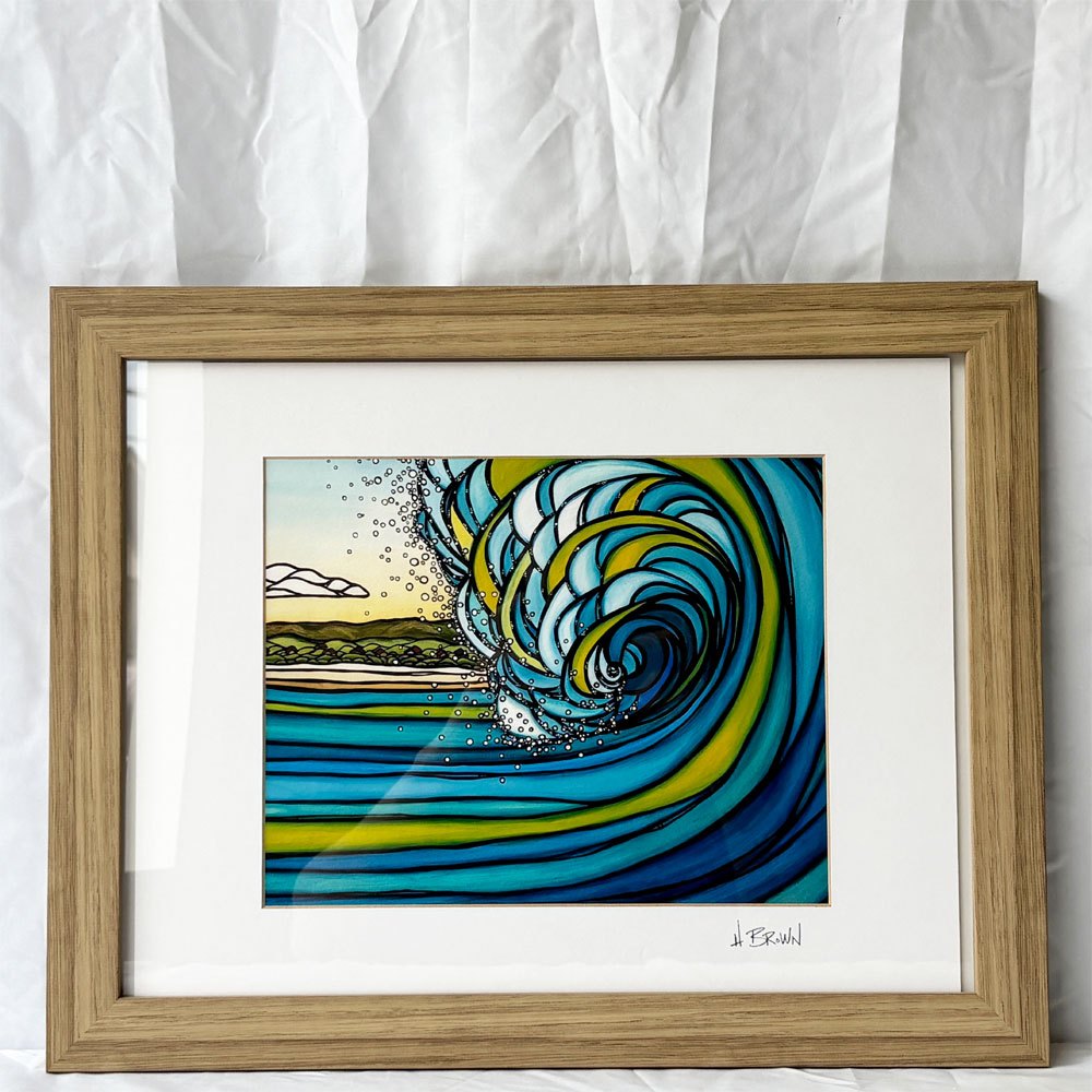 Heather Brown Art.com ヘザー・ブラウン Heather Brown アウターリーフ Outer Reef アートプリント 額装品 ハワイアンアート ◇