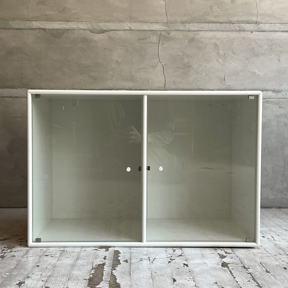 モンタナ MONTANA システムシェルフユニット SYSTEM SHELF UNIT キャビネット ガラス扉 ホワイト デンマーク ♪