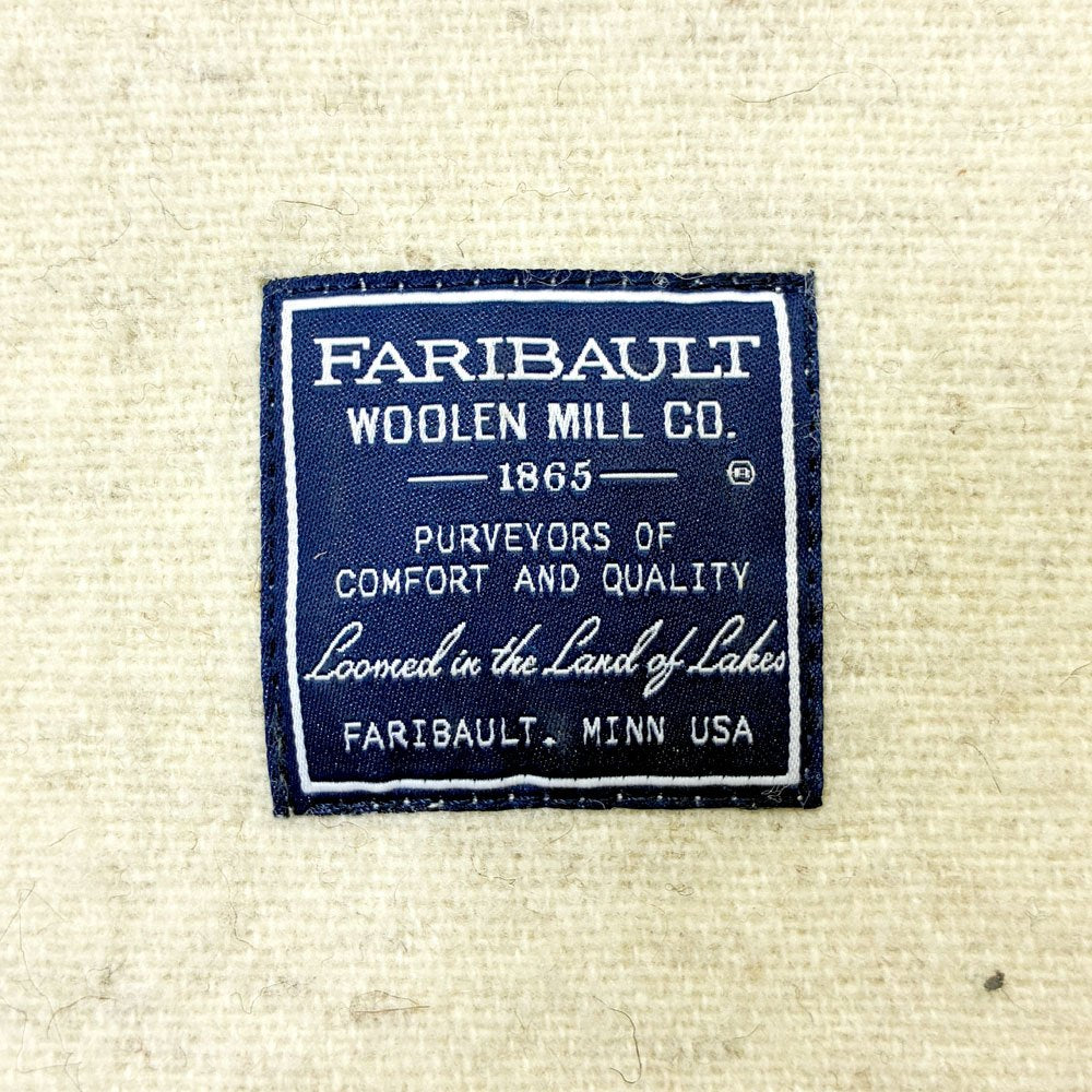 ファリバルト ミル FARIBAULT WOOLEN MILL U.S.NAVY ウールブランケット W約212.5×D165cm アメリカ ●