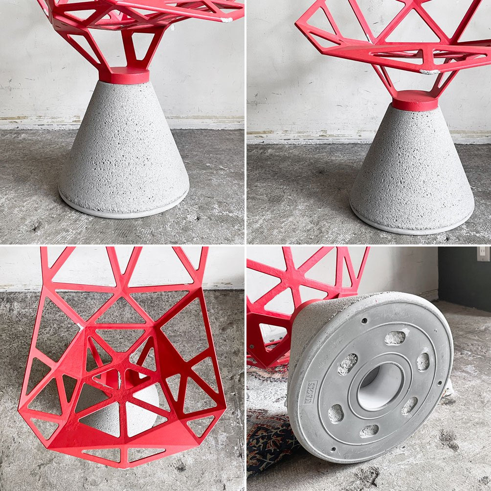 マジス MAGIS チェアワン CHAIR ONE Concrete コンクリートベース レッド コンスタンチン・グルチッチ イタリア ■