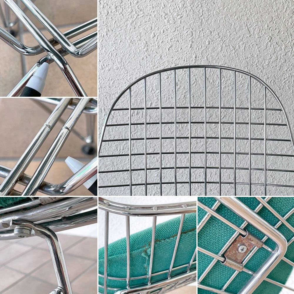 ヴィトラ vitra ワイヤーチェア Eames Wire Chair DKR5 エッフェルベース シートパッド付 C&R イームズ ミッドセンチュリー ◇