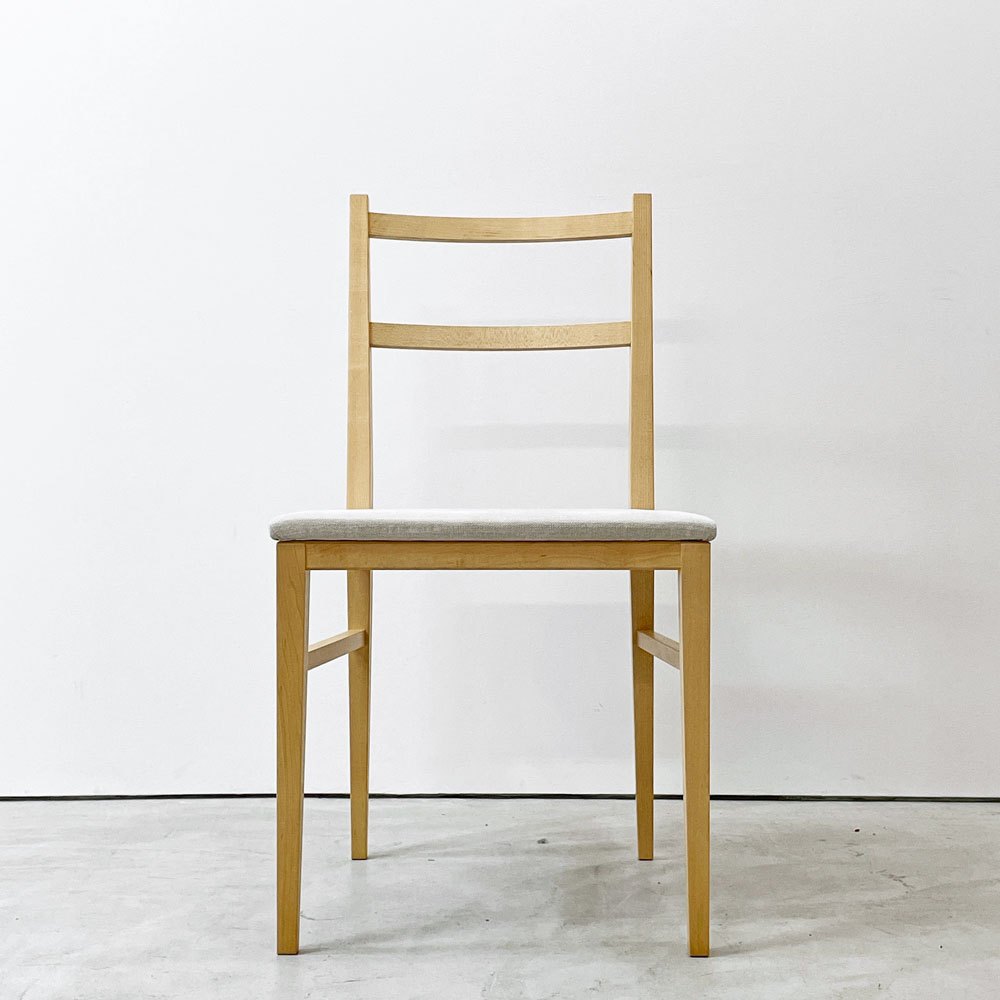 イデー IDEE センタチェア SENTA CHAIR ダイニングチェア メープル材 ライトグレー 植木莞爾 ナチュラル A ●