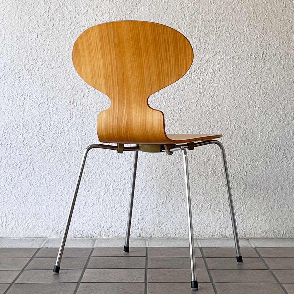 フリッツハンセン Fritz Hansen 3101 アリンコチェア アントチェア 4本脚 ナチュラルビーチ ラッカー仕上げ フェルトグライズ アルネ・ヤコブセン B ◇