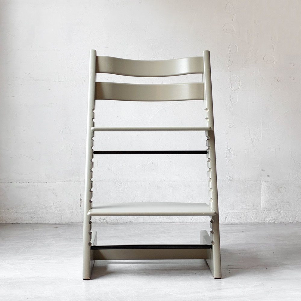 ストッケ STOKKE トリップトラップ TRIPP TRAPP ベビーチェア キッズチェア S/N4～ グライダー付き グレー ノルウェー 北欧家具 ★