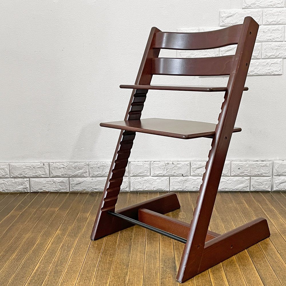 ストッケ STOKKE トリップトラップ TRIPP TRAPP ベビーチェア キッズチェア S/N4～ ブラウン ノルウェー 北欧家具 A ◎