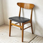 ファーストラップ FARSTRUP サイドチェア No.210 ダイニングチェア チーク材×ビーチ材 レザー デンマーク 北欧ビンテージ ★