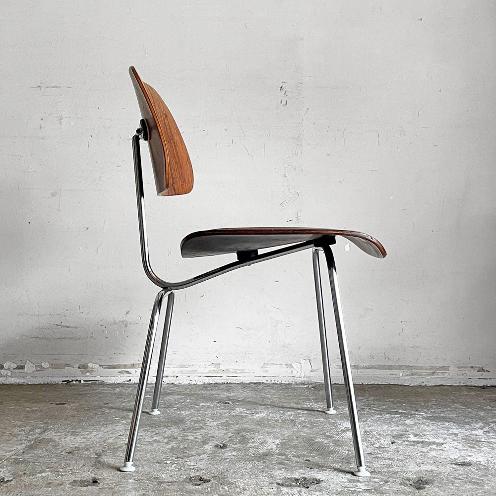ハーマンミラー Herman Miller DCM メタルレッグ ダイニングチェア ローズウッド 60's ビンテージ C&R ミッドセンチュリー 希少 ■