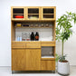 アデペシュ a.depeche カデル cadeal キッチンボード ｗ120 食器棚 オーク材 ガラス コンセント付 定価¥173,800- ●