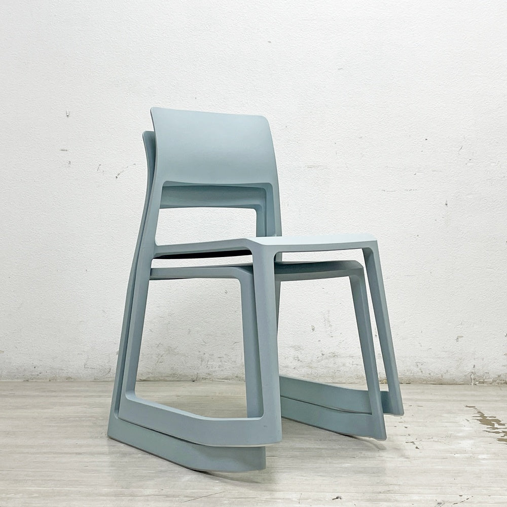 ヴィトラ Vitra ティプトン Tip Ton ダイニングチェア デスクチェア アイスグレー スタッキング チルト機能 定価￥42,900- B ●