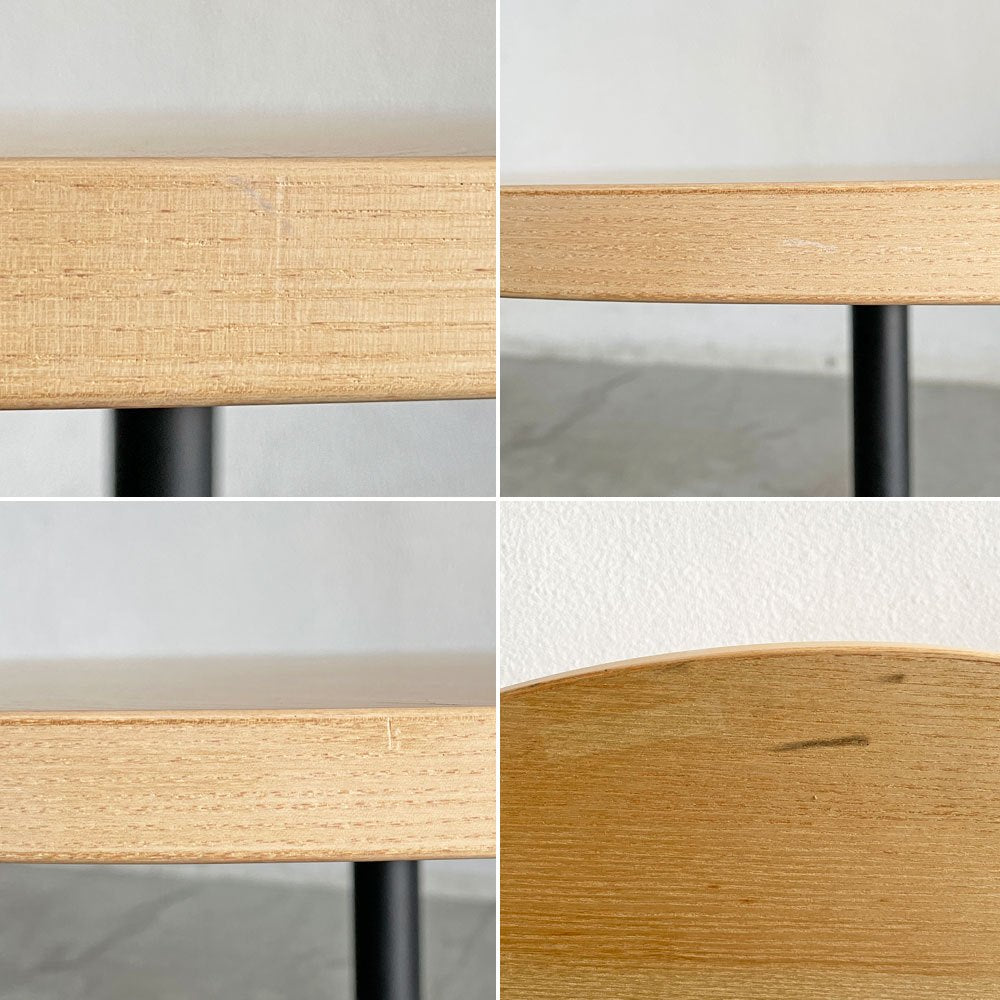 マルニコレクション MARUNI COLLECTION ティーアンドオー T&O コーヒーテーブル90 ホワイトオーク材 ブラックスチール ジャスパー・モリソン マルニ木工 定価￥128,700- 〓