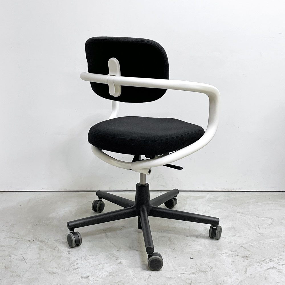 ヴィトラ vitra オールスター Allstar オフィスチェア デスクチェア ホワイト × ブラック ファブリック コンスタンチン・グルチッチ 参考定価￥163,900- ●