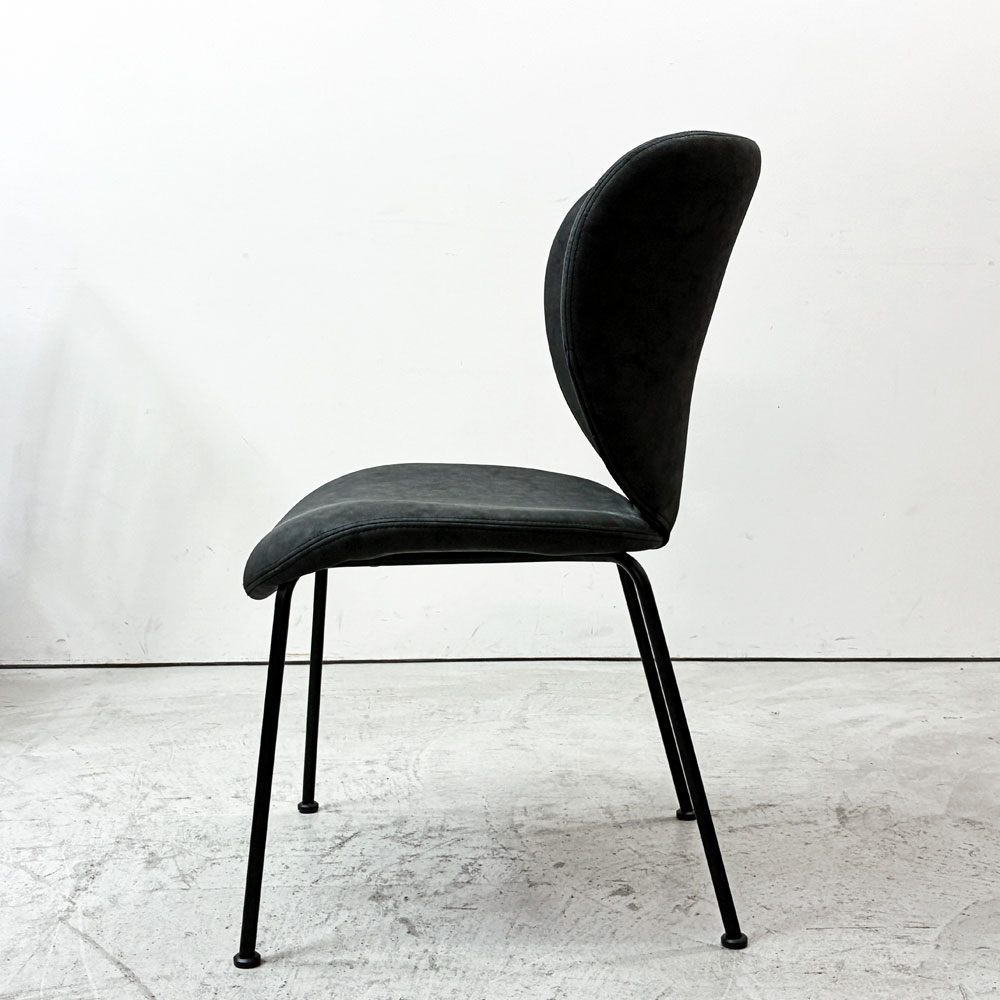 モーダエンカーサ moda en casa コブラチェア COBRA chair ダイニングチェア スモーク ナノファイバー ファブリック モダンデザイン A ●