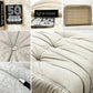 リーンロゼ ligne roset トーゴ TOGO 2シーター ソファ ＆ パフ 2点セット 50周年記念モデル DENDEN カタツムリ ファブリック ベージュ系カラー ●