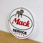 マックトラックス Mack Trucks ブルドッグ ブリキ看板 サイン ビンテージ ●