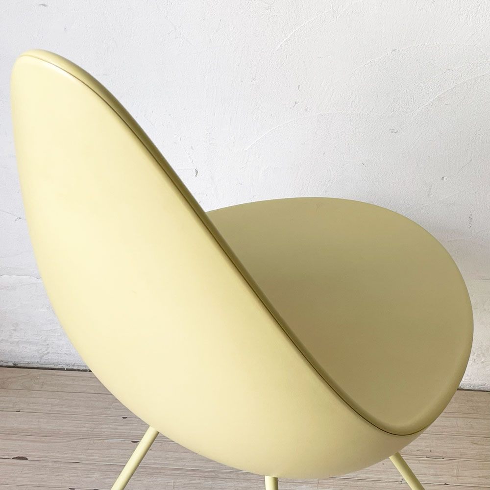 フリッツハンセン Fritz Hansen ドロップチェア ダイニングチェア アルネ・ヤコブセン イエロー 廃盤カラー 北欧 デンマーク ★