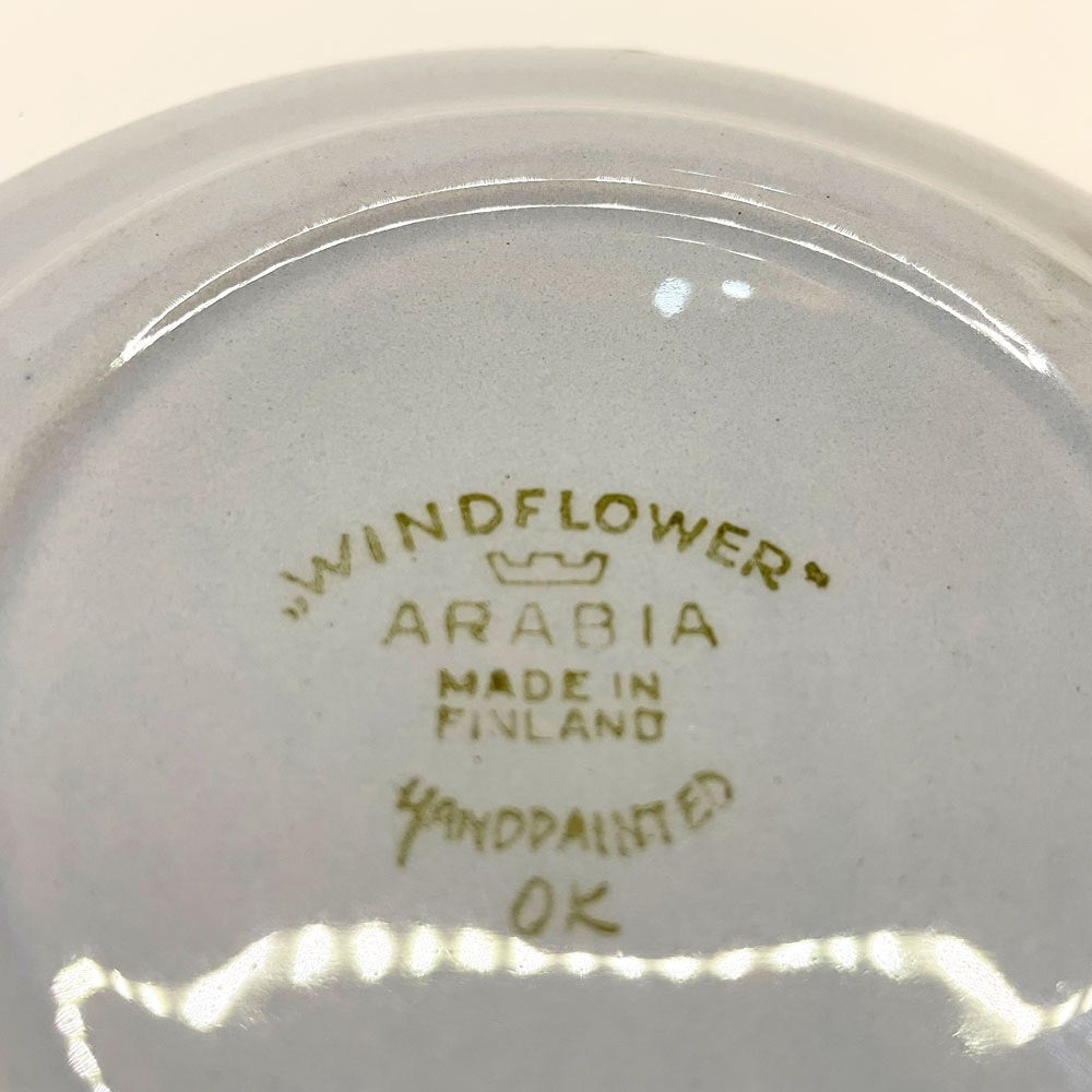 アラビア ARABIA ウィンドフラワー Wind Flower プレート Φ15㎝ 北欧ビンテージ オルガ・オソ 1960年代 北欧食器 C ★