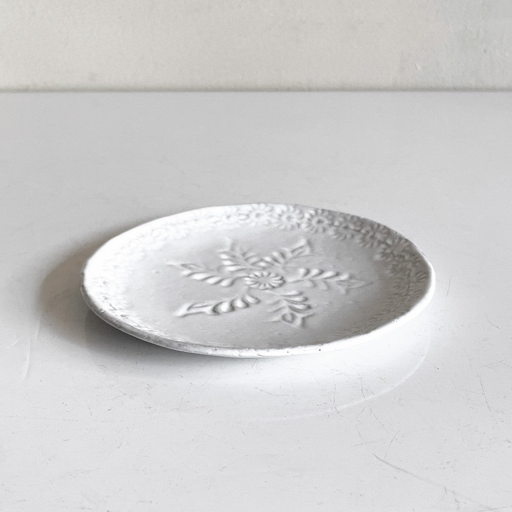 アスティエ・ド・ヴィラット Astier de Villatte ナタリー Nathalie スモールプレート Φ11.5cm ナタリー・レテ Nathalie Lete 陶器 フランス ■