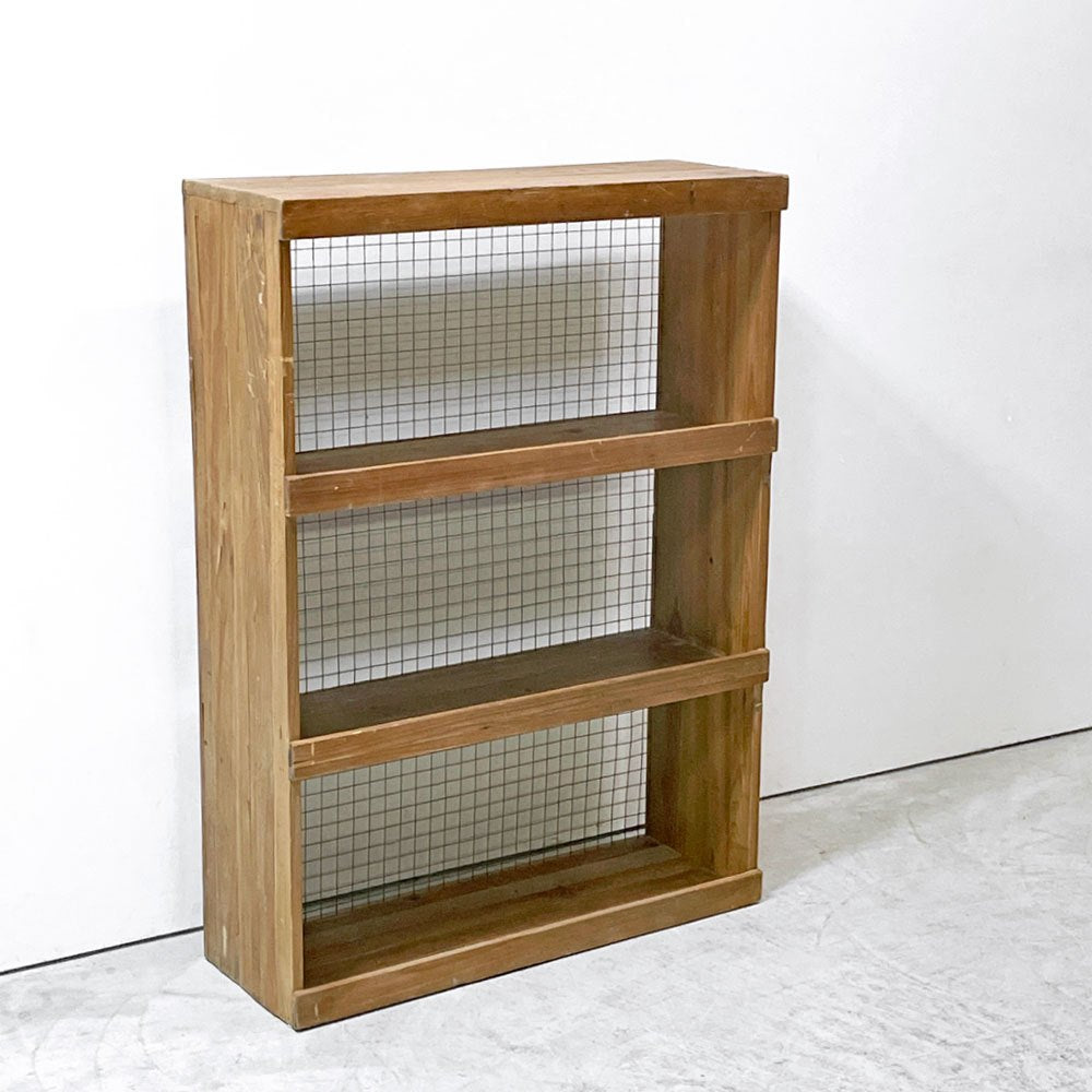 クラッシュゲート CRASH GATE ノットアンティークス Knot antiques パレット PALLET オープンシェルフ 3段 杉古材 スチールメッシュ インダストリアル 工業系 ●