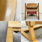 豊橋木工 TOYOMOKU アップライトチェア UPRIGHT CHAIR ナチュラル × ピンク  交換用座面カバー付き PVC ベビーチェア キッズチェア ●