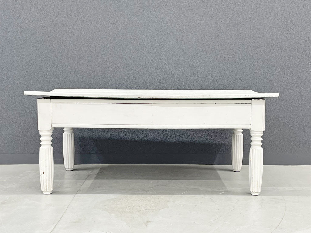 フランスビンテージ シャビーシック ペインテッド センターテーブル French vintage centertable shabby chic  〓