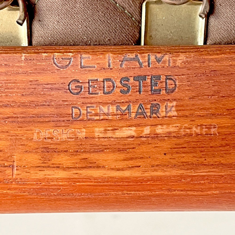 ゲタマ GETAMA ビンテージ GE290 1Pソファ イージーチェア 1人掛け チーク無垢材 レッドカラー ファブリック スプリングクッション ハンス・J・ウェグナー 北欧 デンマーク ■