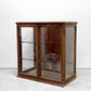 ビンテージ Vintage ガラスショーケース Display Case 木製 ガラス棚板 飾り棚 陳列棚 3段 鍵欠品 ●
