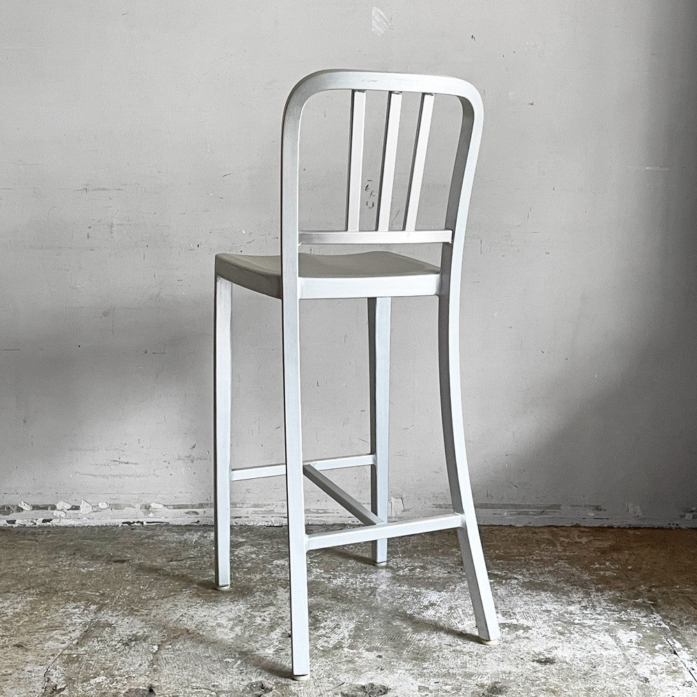 ネイビーバースツール Navy BarStool カウンターチェア アルミニウム インダストリアル リプロダクト A ■